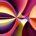 Story of Colour – Abstract swirling art print in magenta, purple, orange and yellow | Art of Hope. 