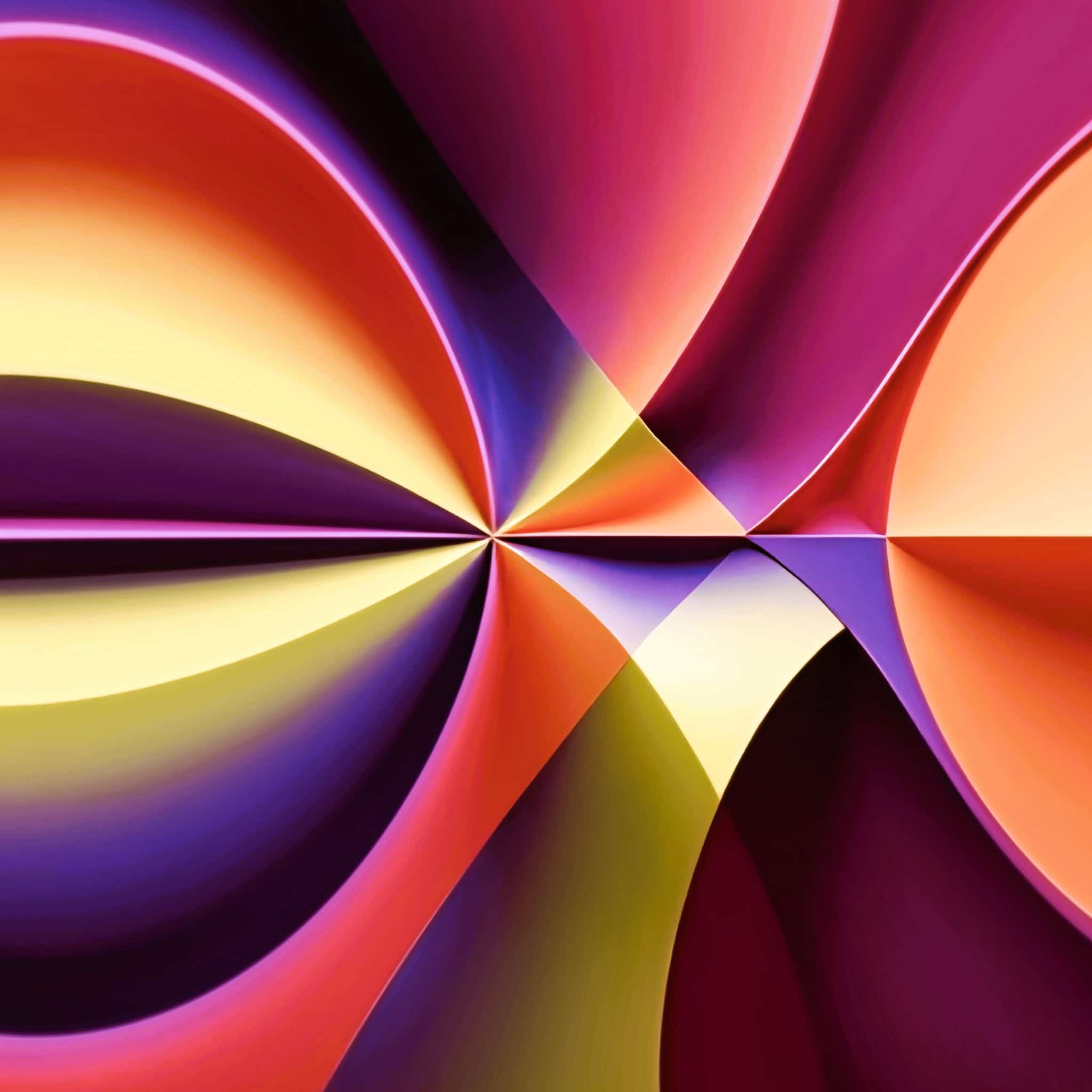 Story of Colour – Abstract swirling art print in magenta, purple, orange and yellow | Art of Hope. 