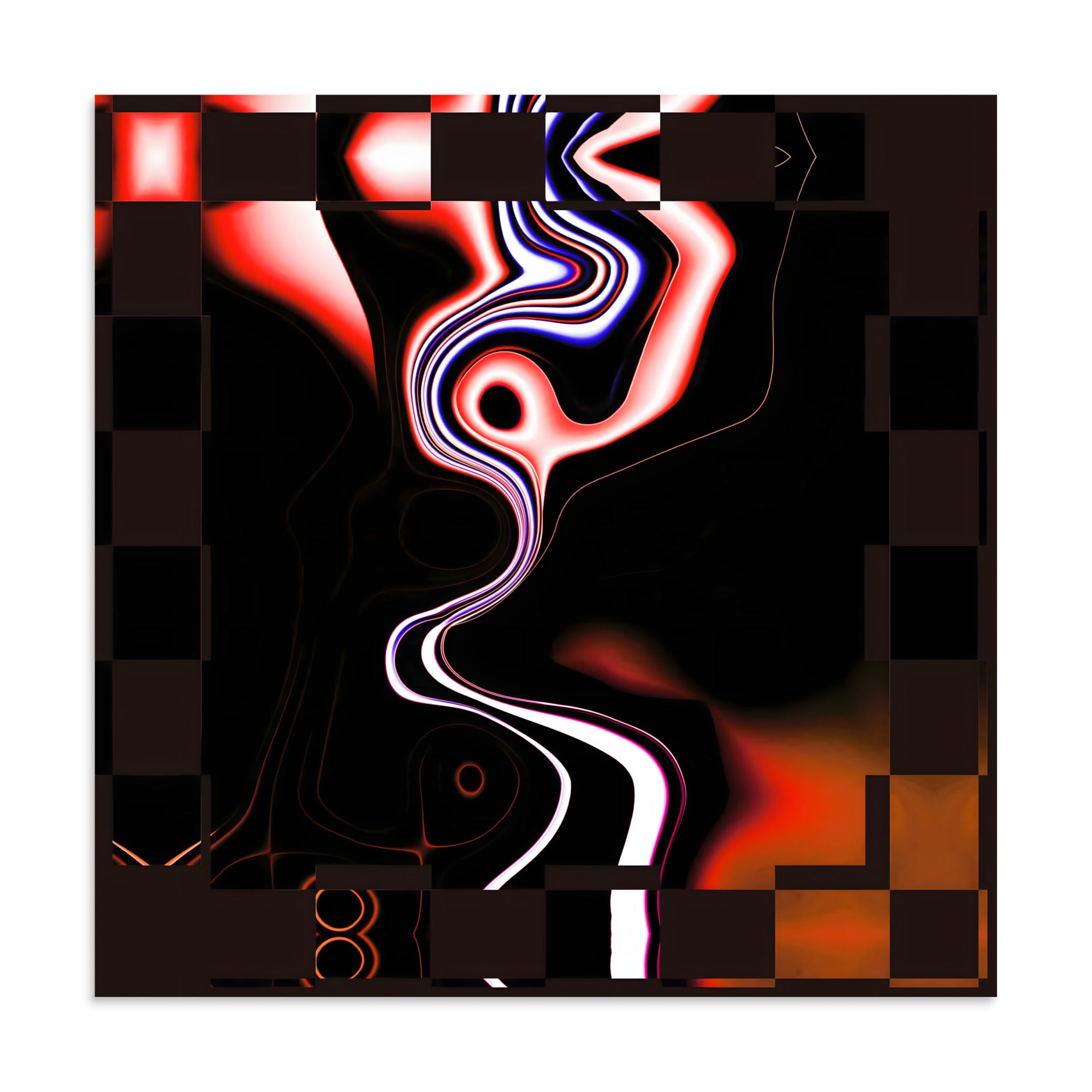 Art of Hope Sky Spirit 24x24" stand alone wall art poster showing dancing movement. 