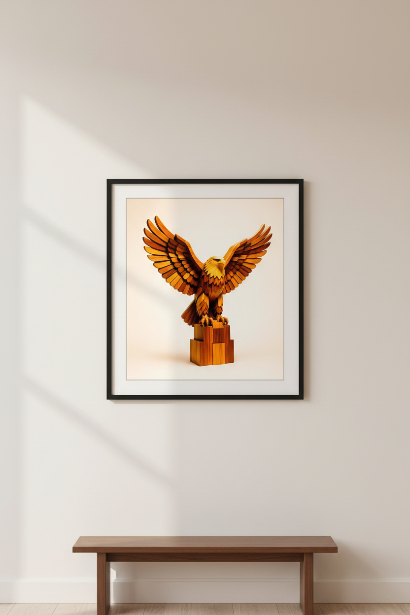 Respect Poster in thin black frame with white matte, displayed on off-white gallery wall – premium framed art print.