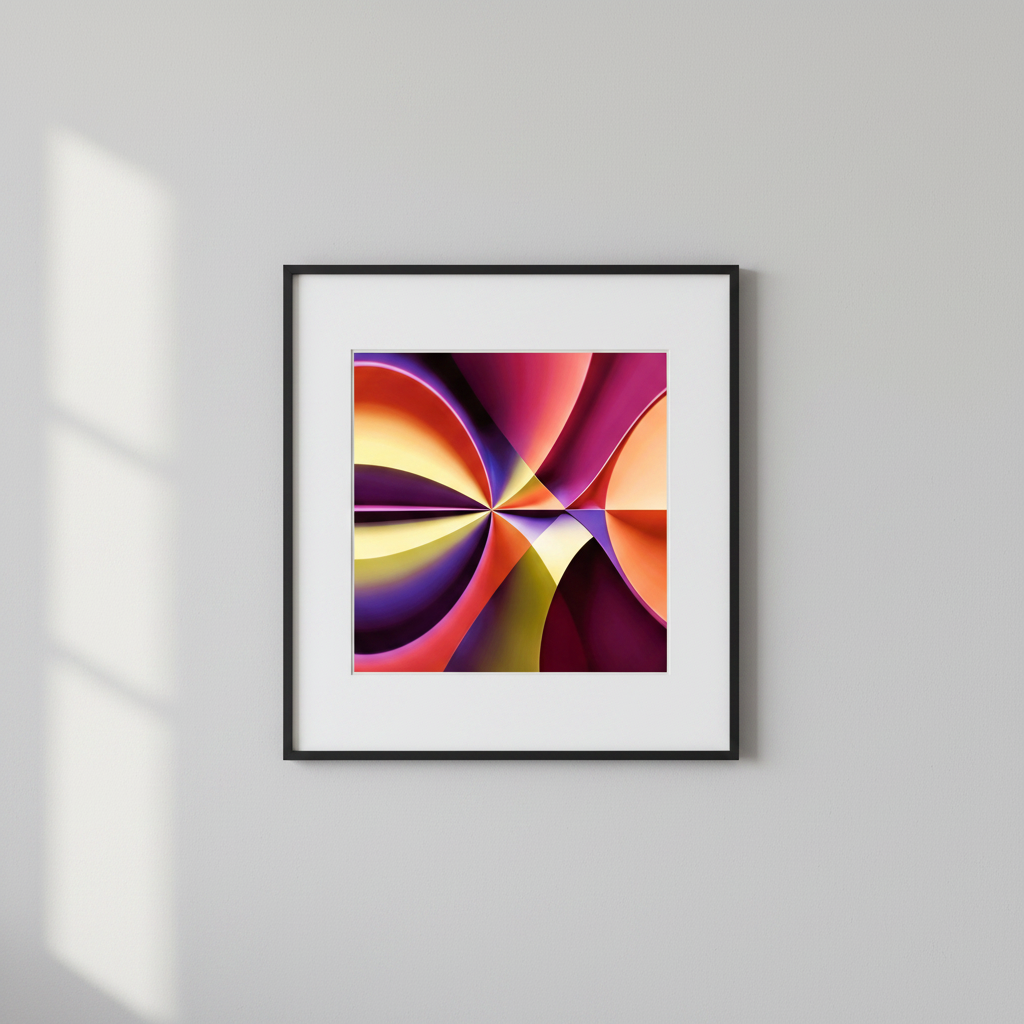 Story of Colour – Framed wall art print with white matte on grey wall | Art of Hope.