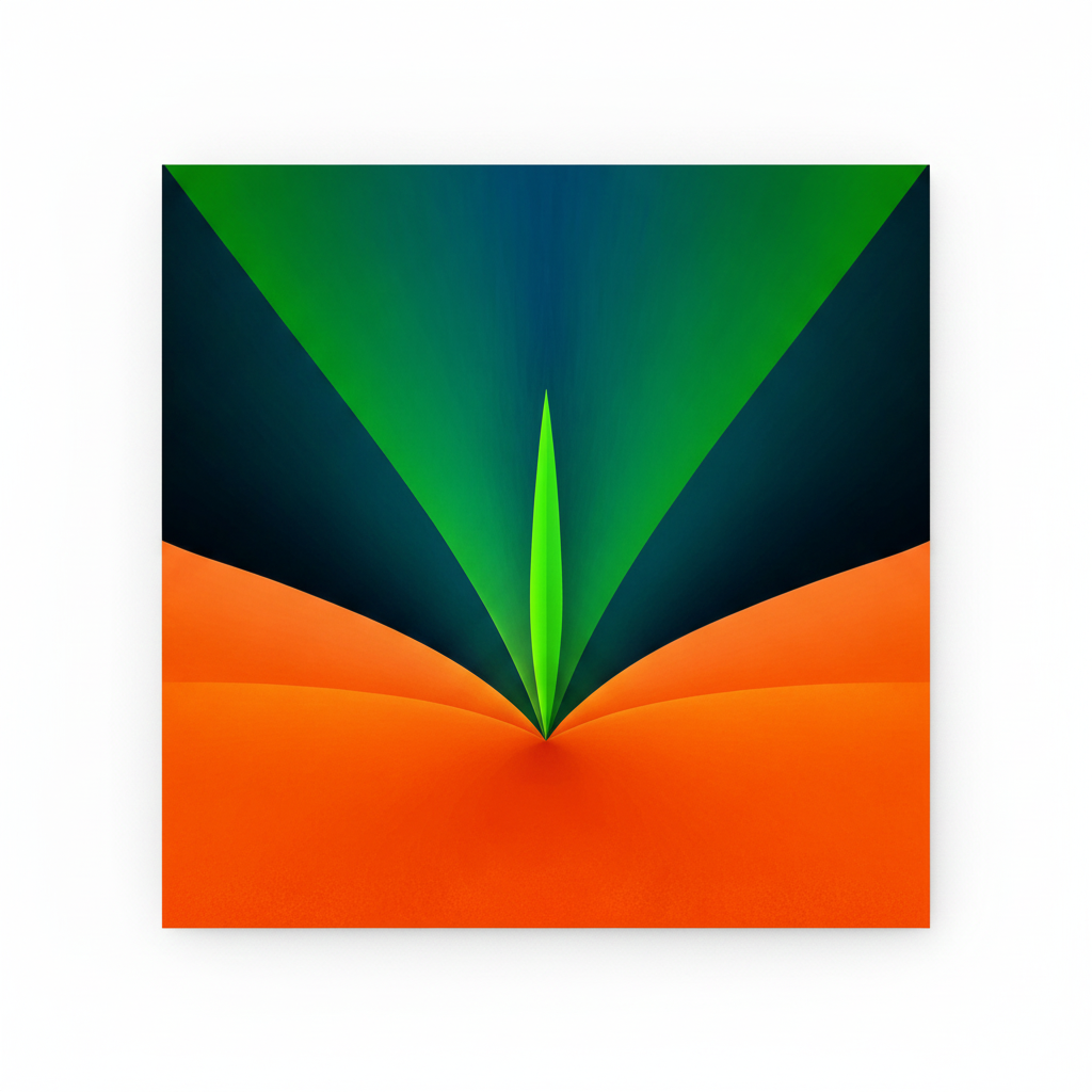Verdant Flame Fixed - 24x24" Poster Mockup.